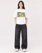 Mockup Boxy Heavyweight Tee White female full-body 03