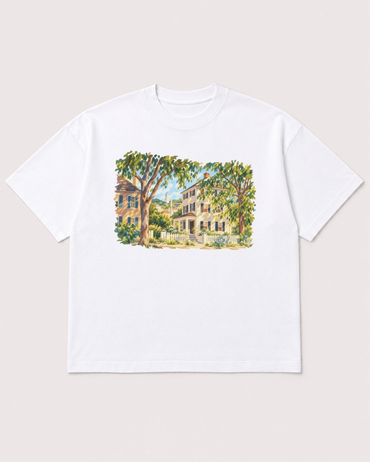 Mockup Boxy Heavyweight Tee White product
