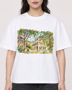 Mockup Boxy Heavyweight Tee White female close-up 03