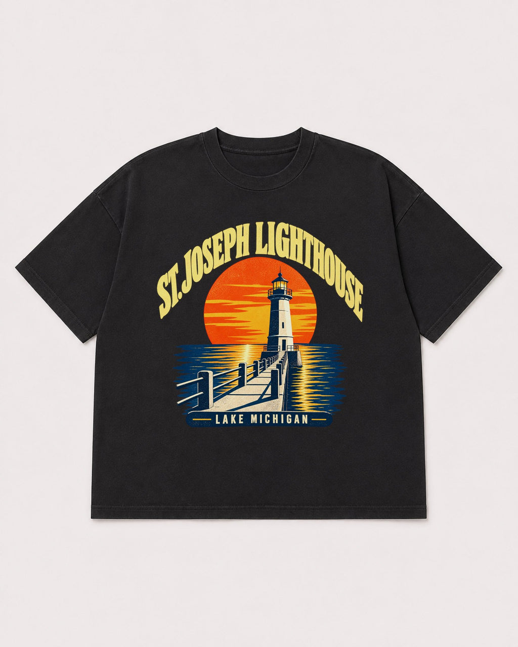 Mockup Boxy Heavyweight Tee Black product