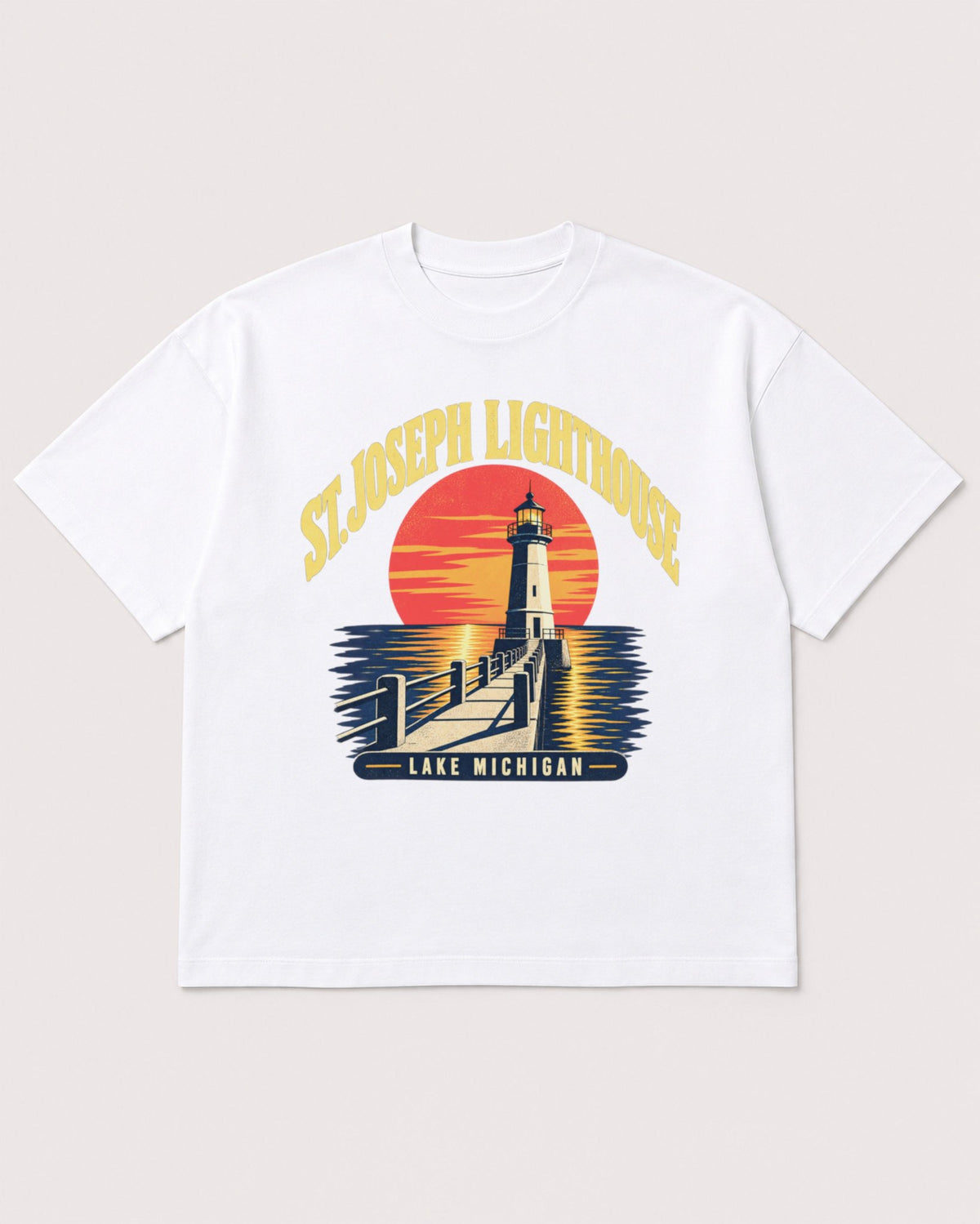 Mockup Boxy Heavyweight Tee White product