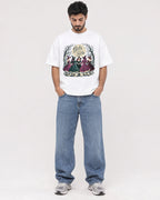 Mockup Boxy Heavyweight Tee White male full-body 07