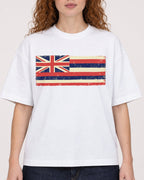 Mockup Boxy Heavyweight Tee White female close-up 09