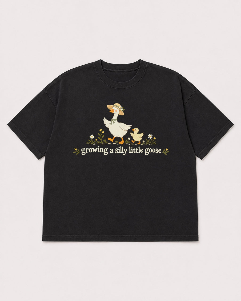 Mockup Boxy Heavyweight Tee Black product