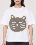 Mockup Boxy Heavyweight Tee White female close-up 03