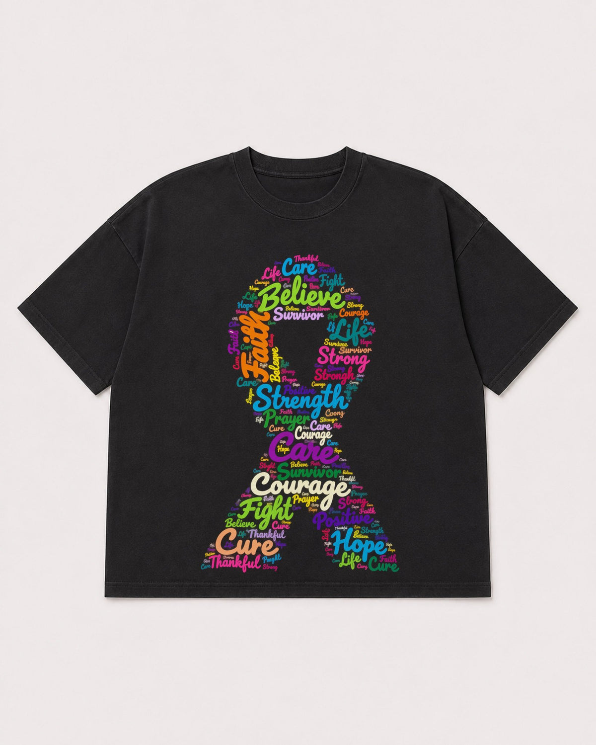 Mockup Boxy Heavyweight Tee Black product