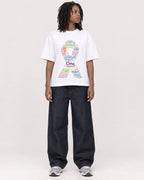 Mockup Boxy Heavyweight Tee White female full-body 24