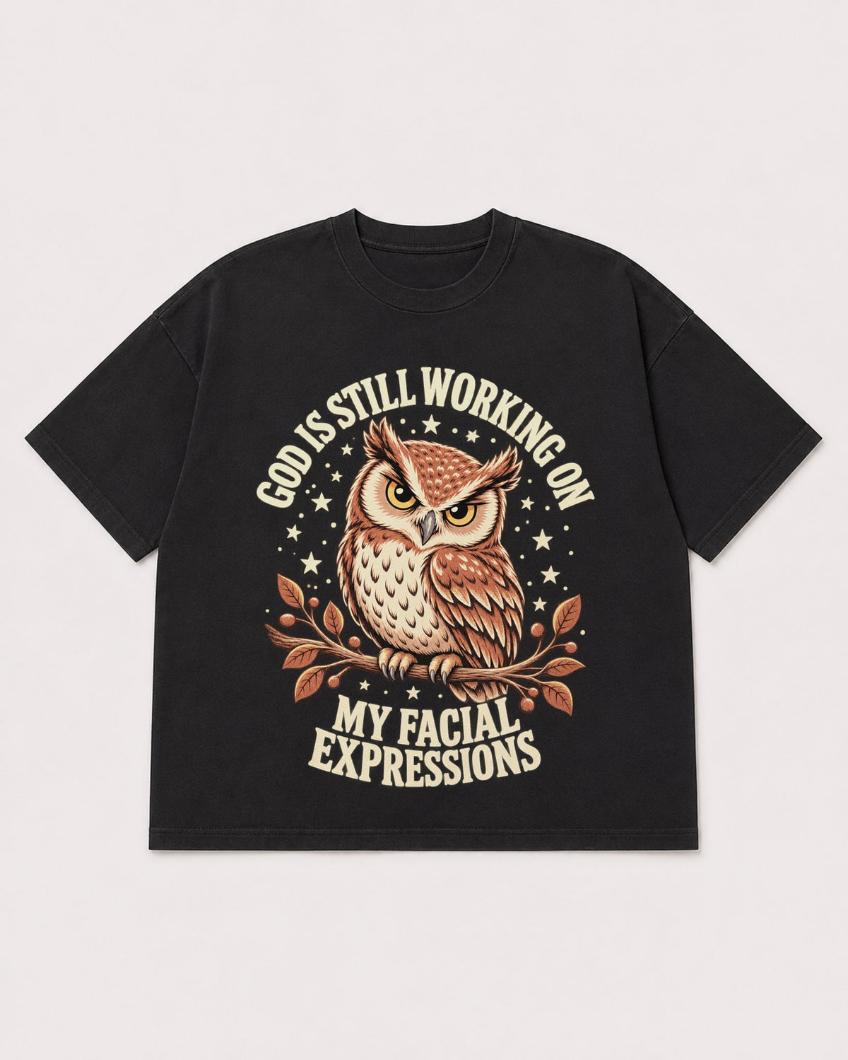 Mockup Boxy Heavyweight Tee Black product