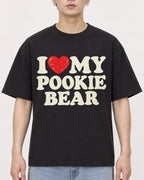 Mockup Boxy Heavyweight Tee Black male close-up 01
