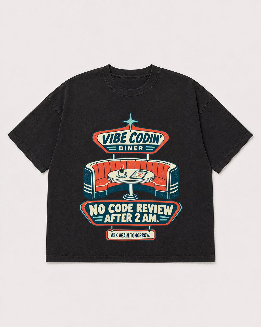 Mockup Boxy Heavyweight Tee Black product