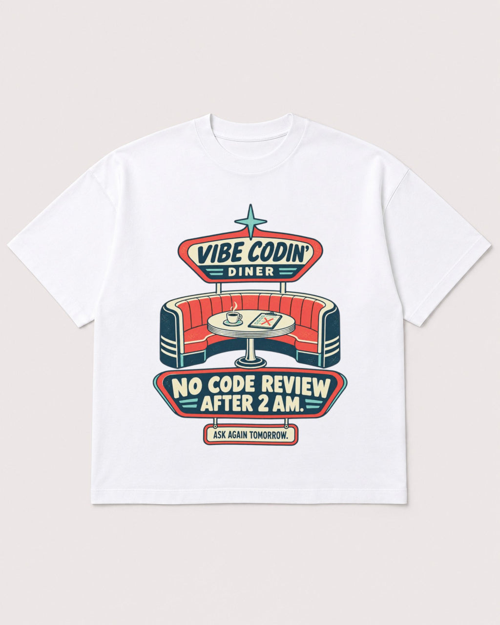 Mockup Boxy Heavyweight Tee White product