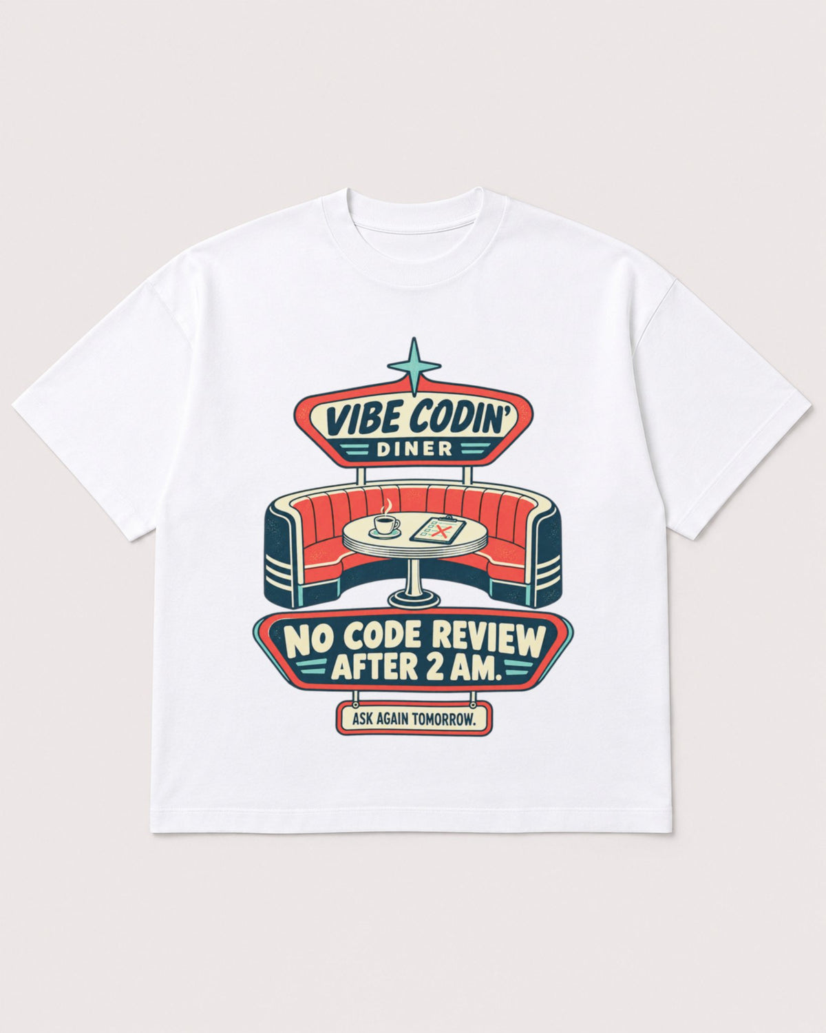 Mockup Boxy Heavyweight Tee White product