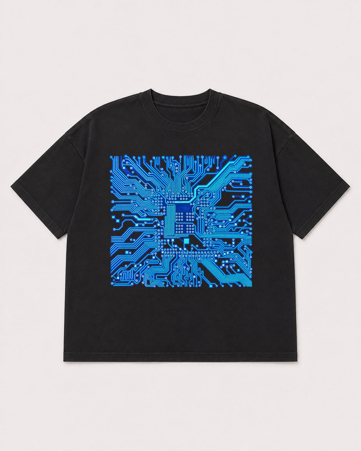 Mockup Boxy Heavyweight Tee Black product
