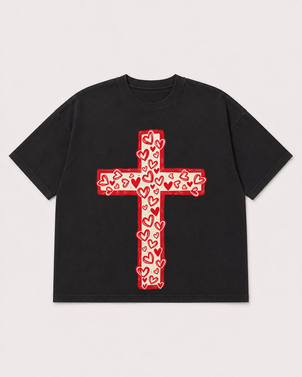 Mockup Boxy Heavyweight Tee Black product