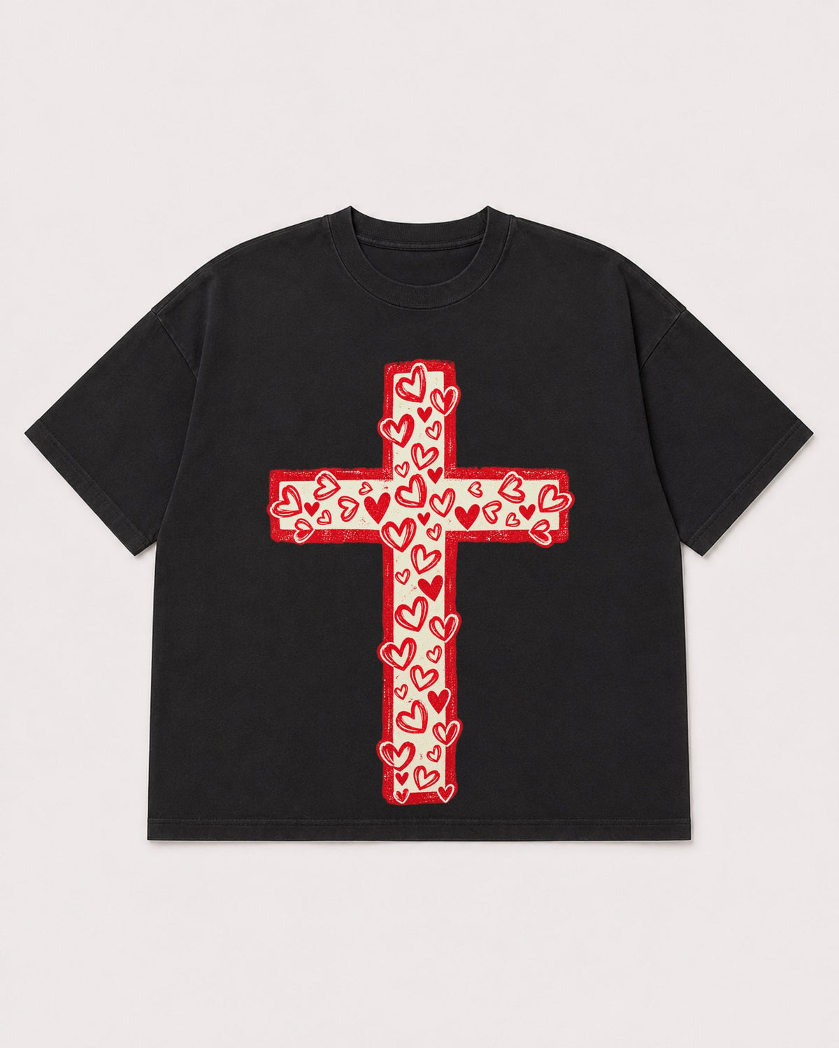 Mockup Boxy Heavyweight Tee Black product