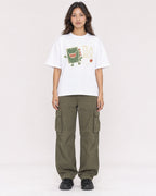 Mockup Boxy Heavyweight Tee White female full-body 02