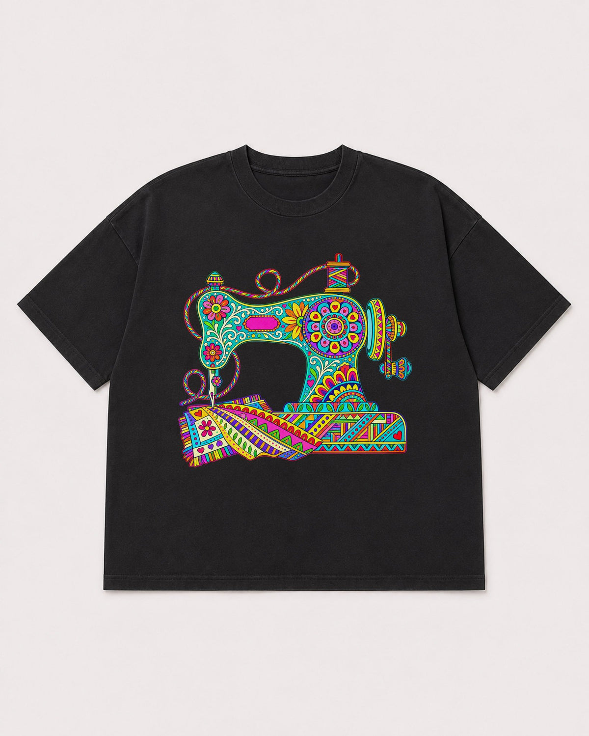 Mockup Boxy Heavyweight Tee Black product
