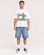 Mockup Boxy Heavyweight Tee White male full-body 08