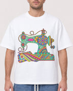 Mockup Boxy Heavyweight Tee White male close-up 08