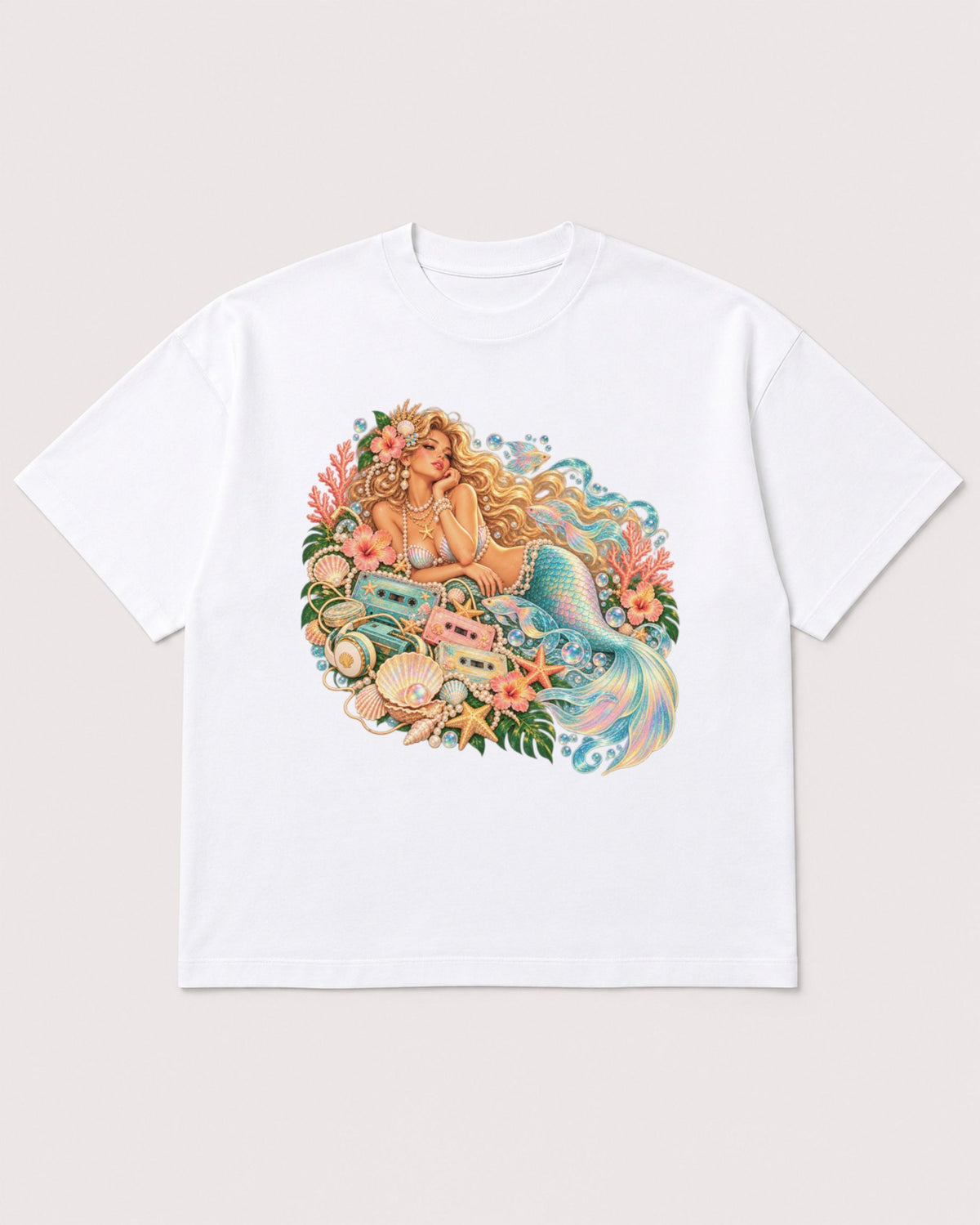 Mockup Boxy Heavyweight Tee White product
