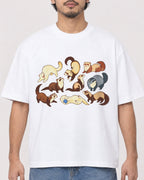 Mockup Boxy Heavyweight Tee White male close-up 02