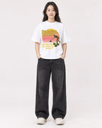 Mockup Boxy Heavyweight Tee White female full-body 03