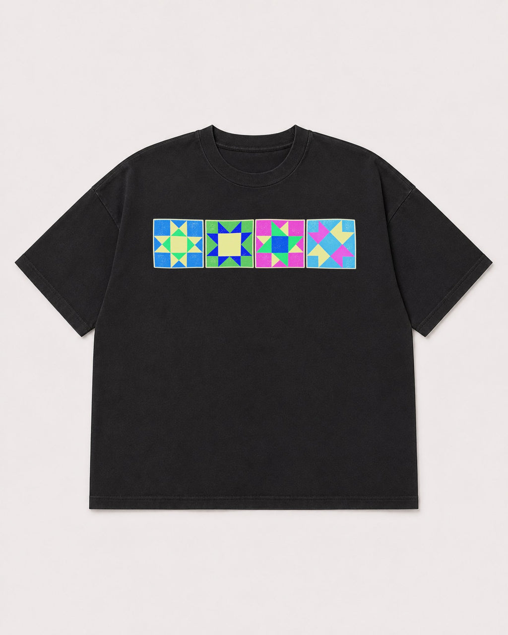 Mockup Boxy Heavyweight Tee Black product