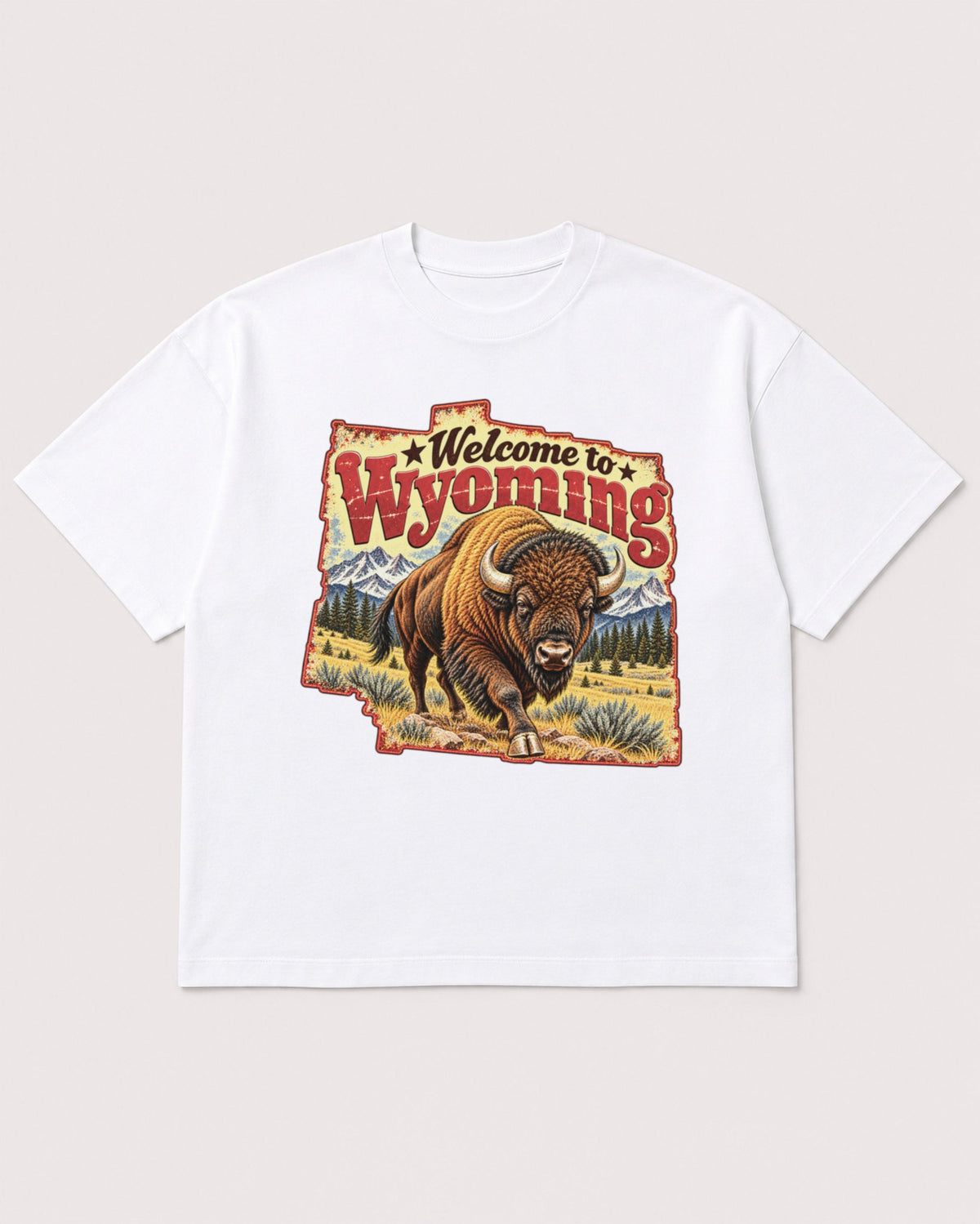 Mockup Boxy Heavyweight Tee White product