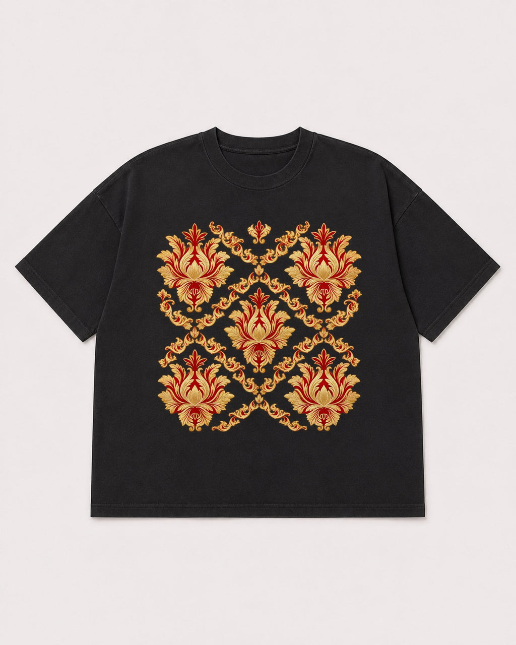 Mockup Boxy Heavyweight Tee Black product