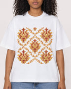 Mockup Boxy Heavyweight Tee White female close-up 05
