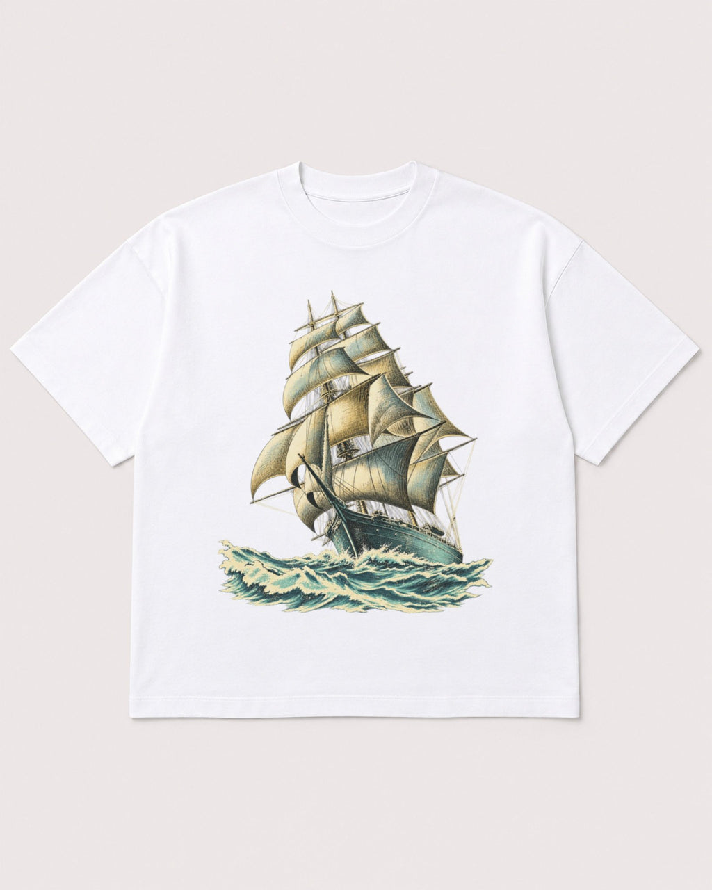 Mockup Boxy Heavyweight Tee White product