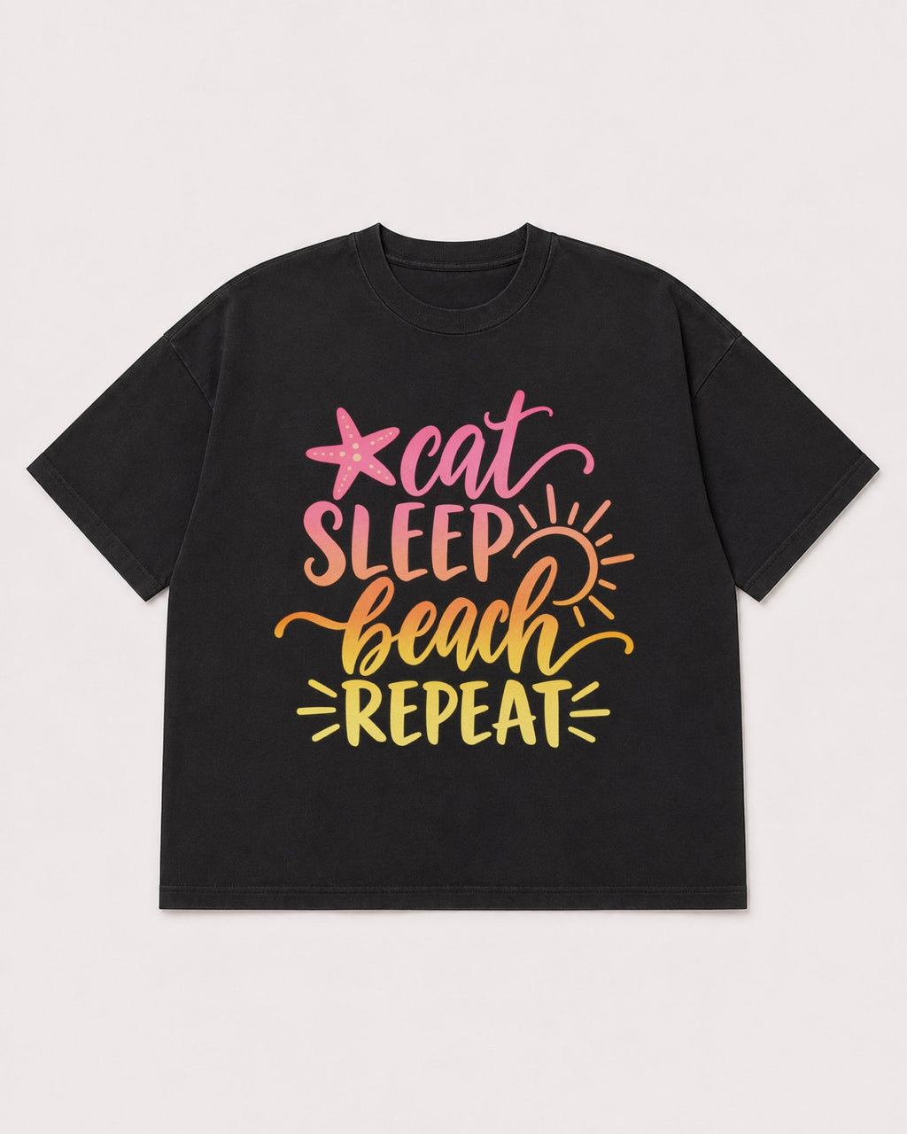 Mockup Boxy Heavyweight Tee Black product