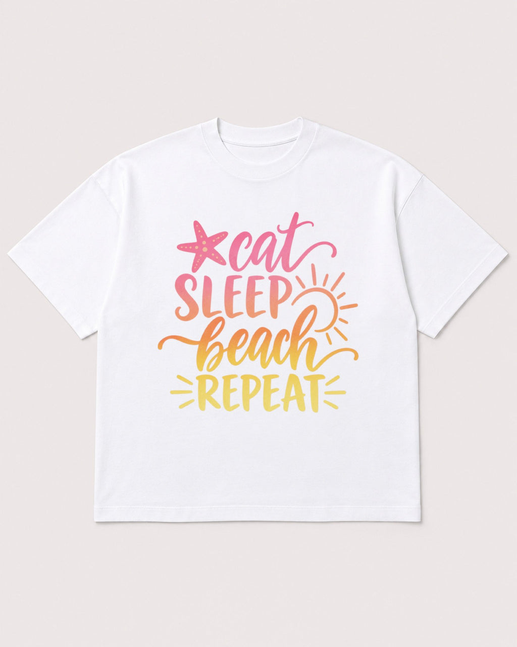 Mockup Boxy Heavyweight Tee White product