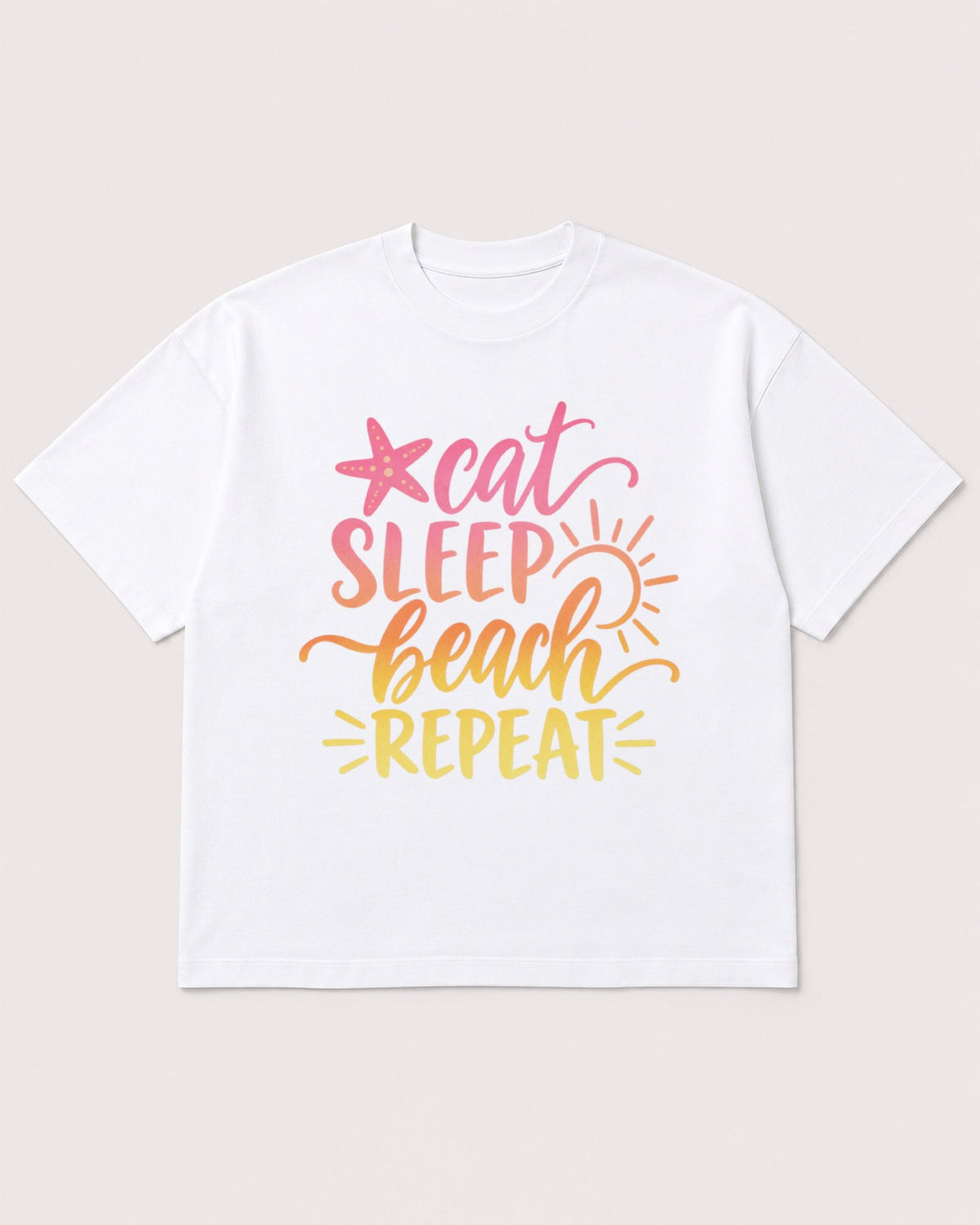 Mockup Boxy Heavyweight Tee White product
