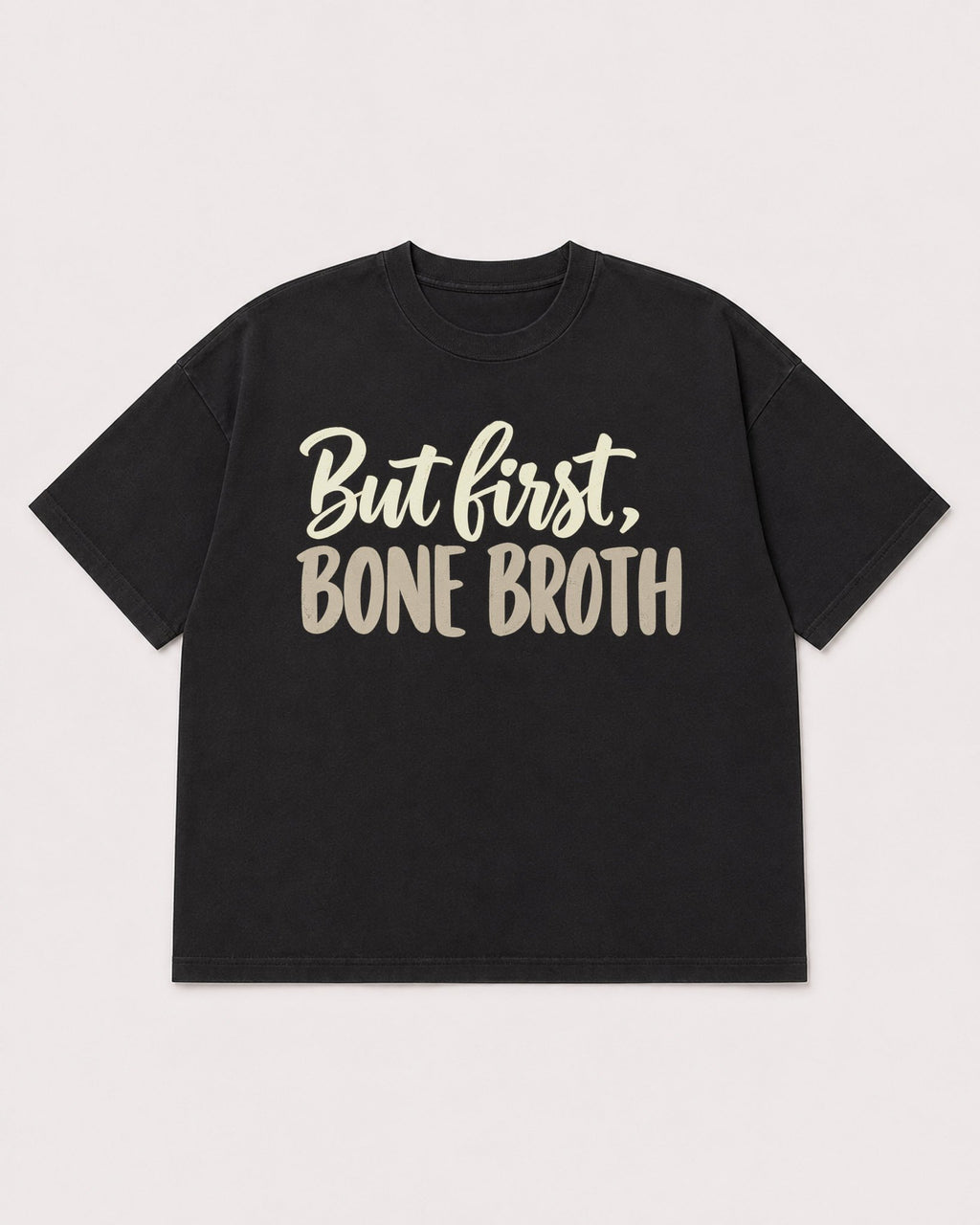 Mockup Boxy Heavyweight Tee Black product