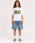 Mockup Boxy Heavyweight Tee White female full-body 06