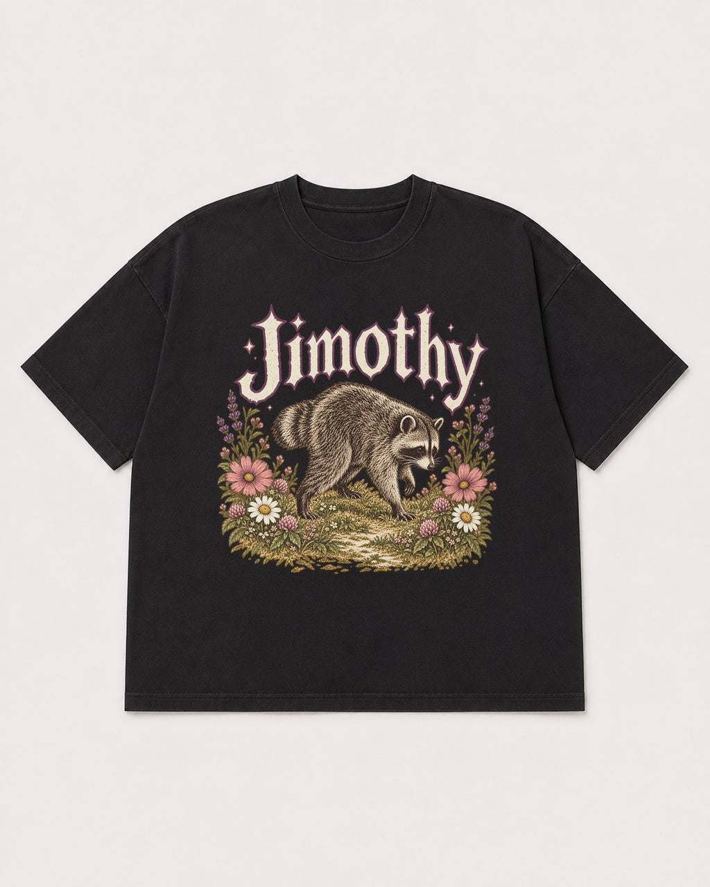 Mockup Boxy Heavyweight Tee Black product