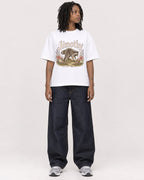 Mockup Boxy Heavyweight Tee White female full-body 24
