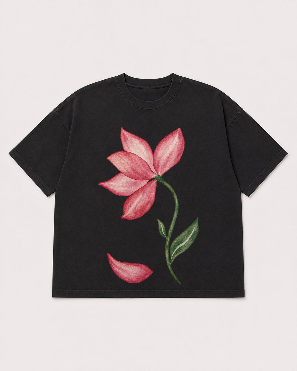 Mockup Boxy Heavyweight Tee Black product