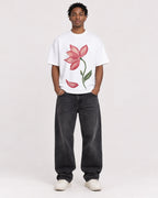 Mockup Boxy Heavyweight Tee White male full-body 05