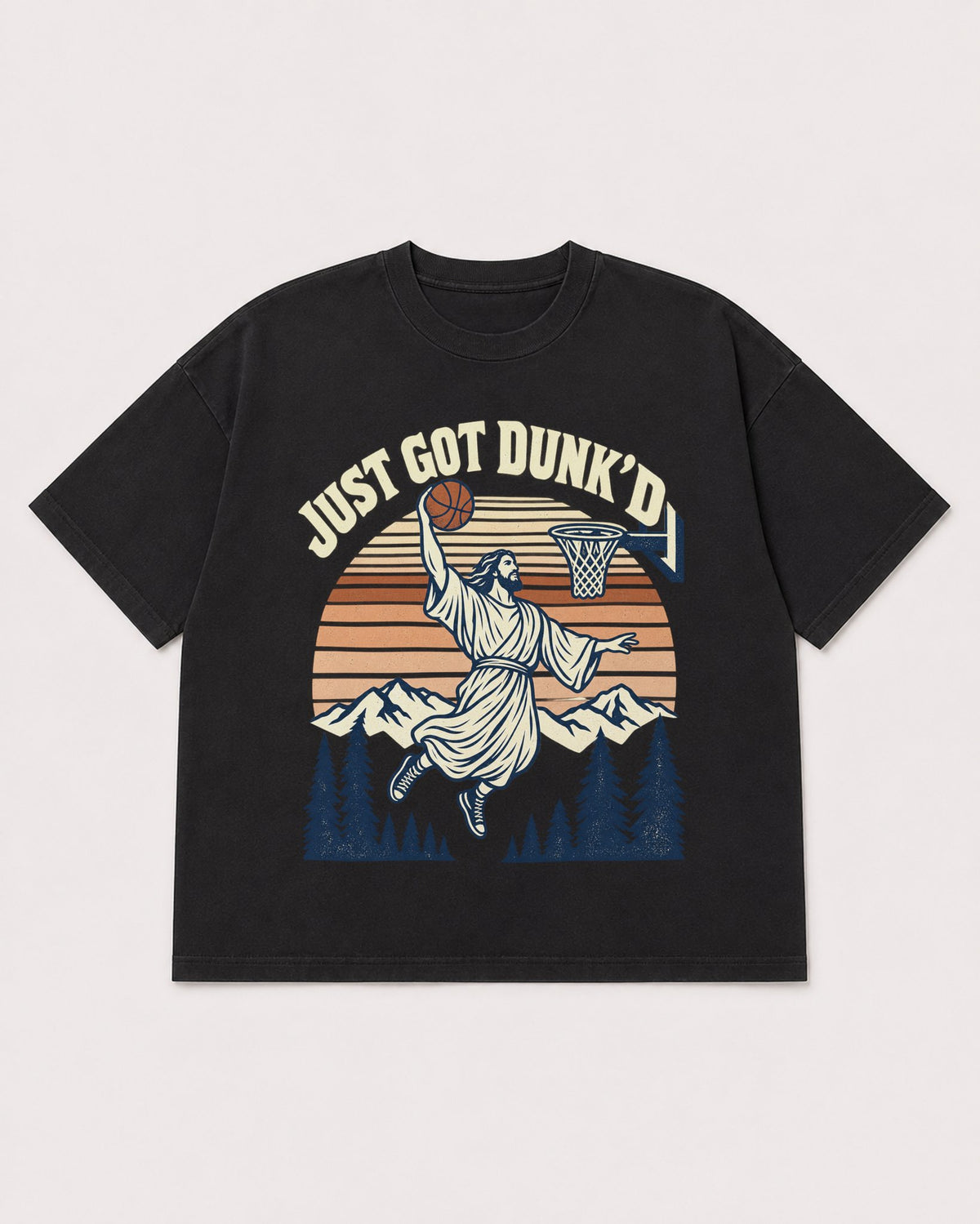 Mockup Boxy Heavyweight Tee Black product