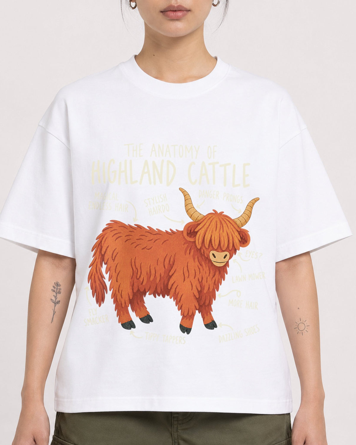 Mockup Boxy Heavyweight Tee White female close-up 12
