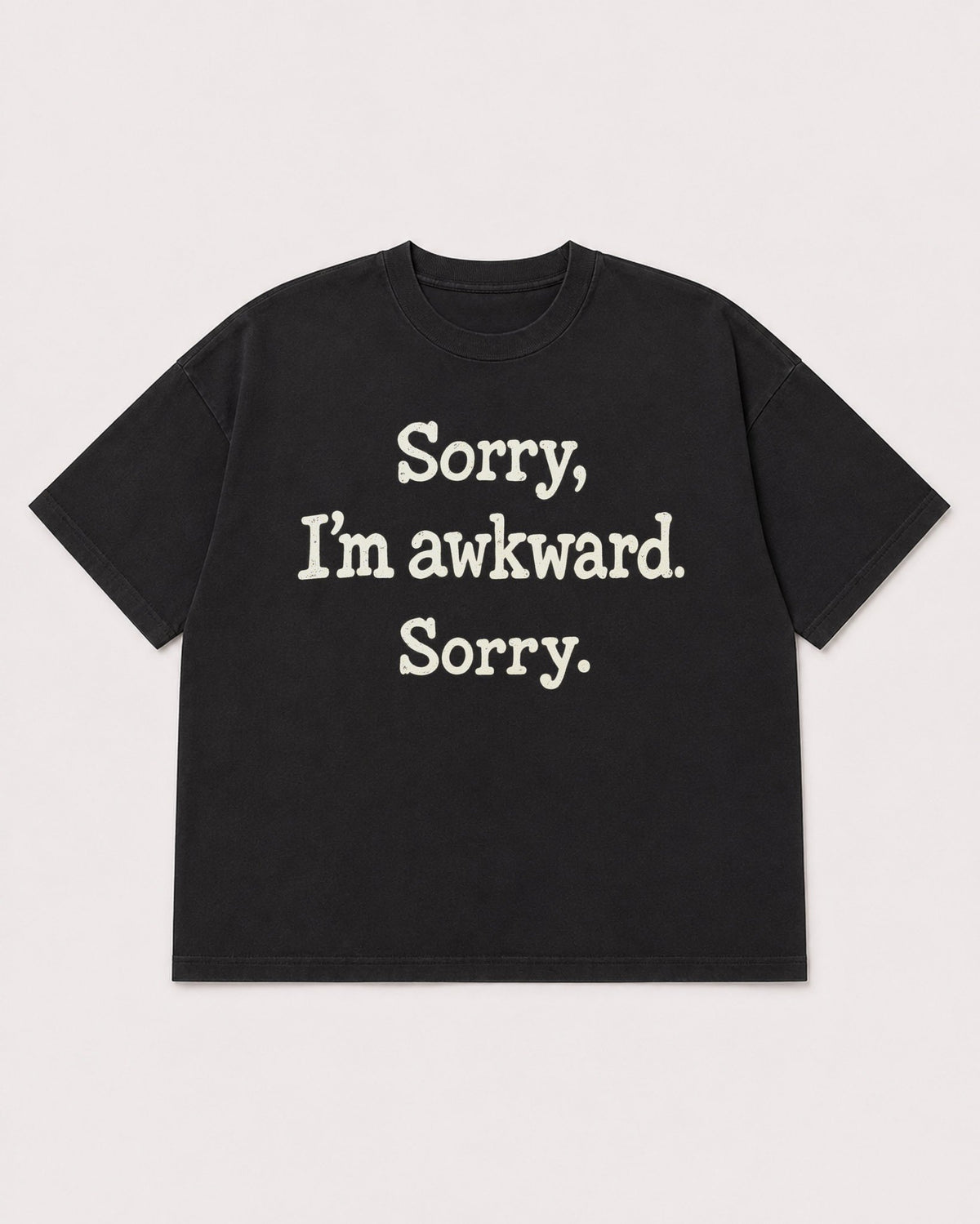 Mockup Boxy Heavyweight Tee Black product