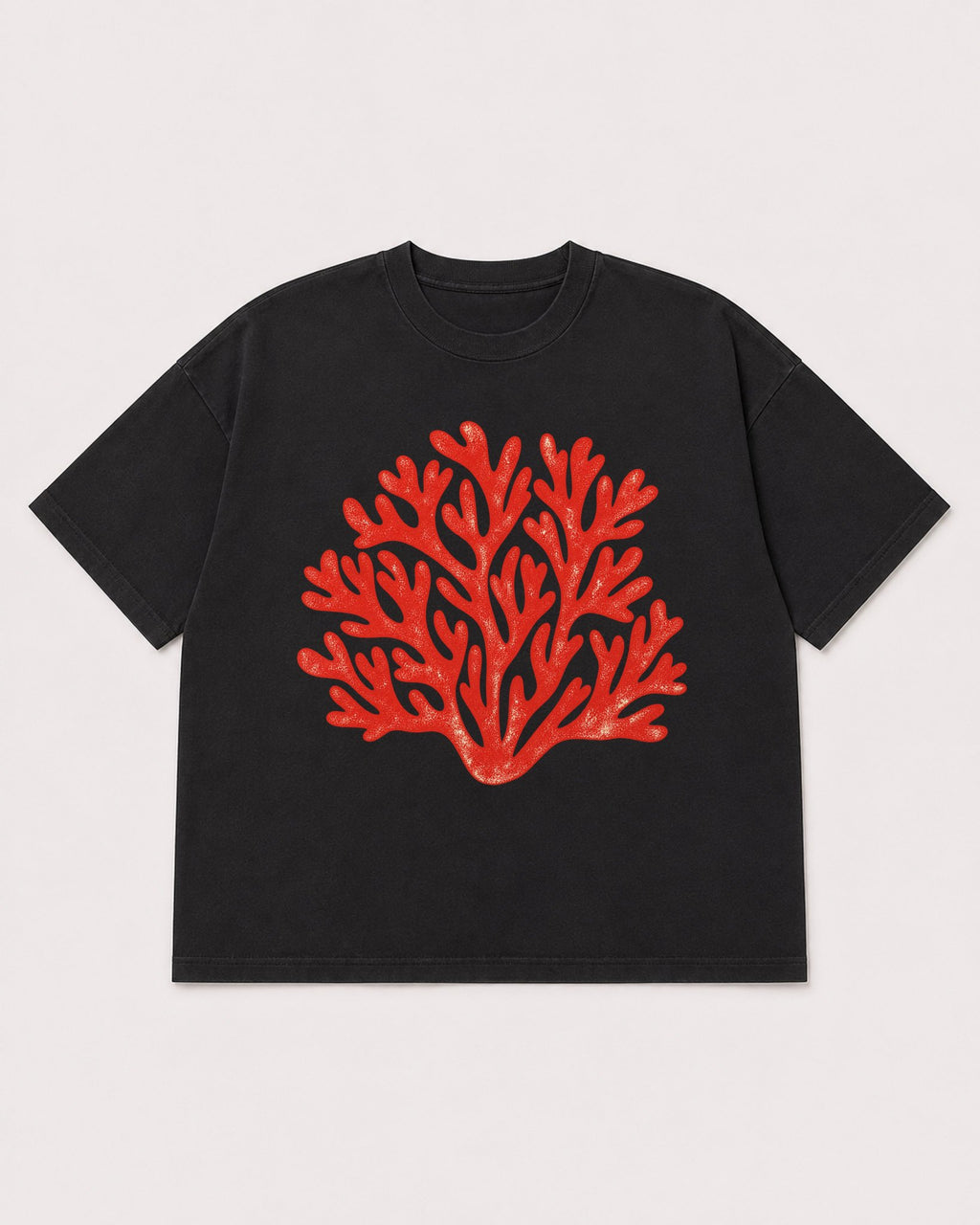 Mockup Boxy Heavyweight Tee Black product