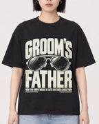 Mockup Boxy Heavyweight Tee Black female close-up 11