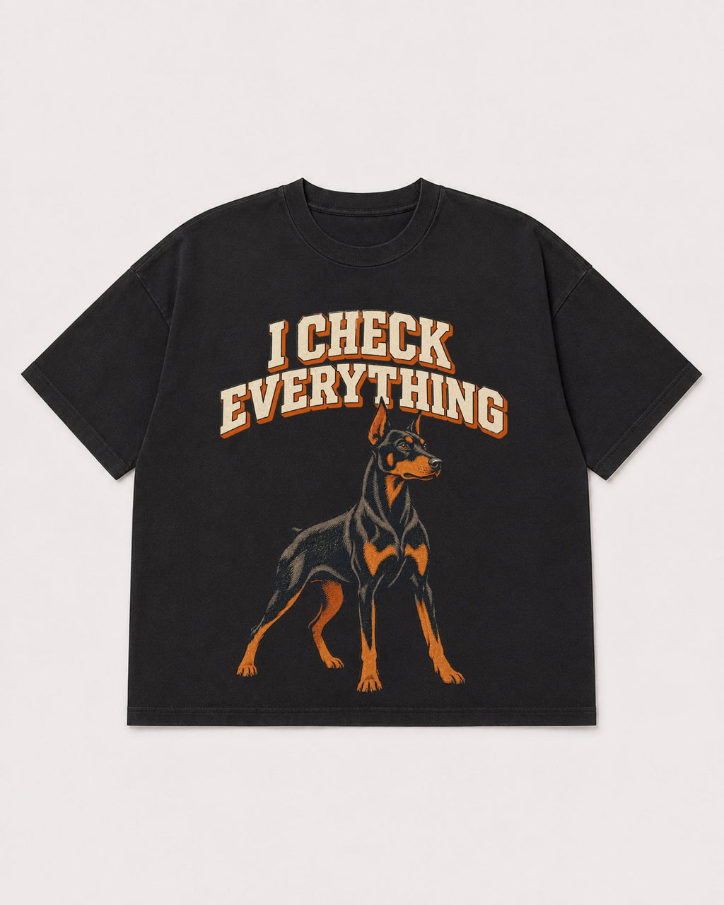 Mockup Boxy Heavyweight Tee Black product