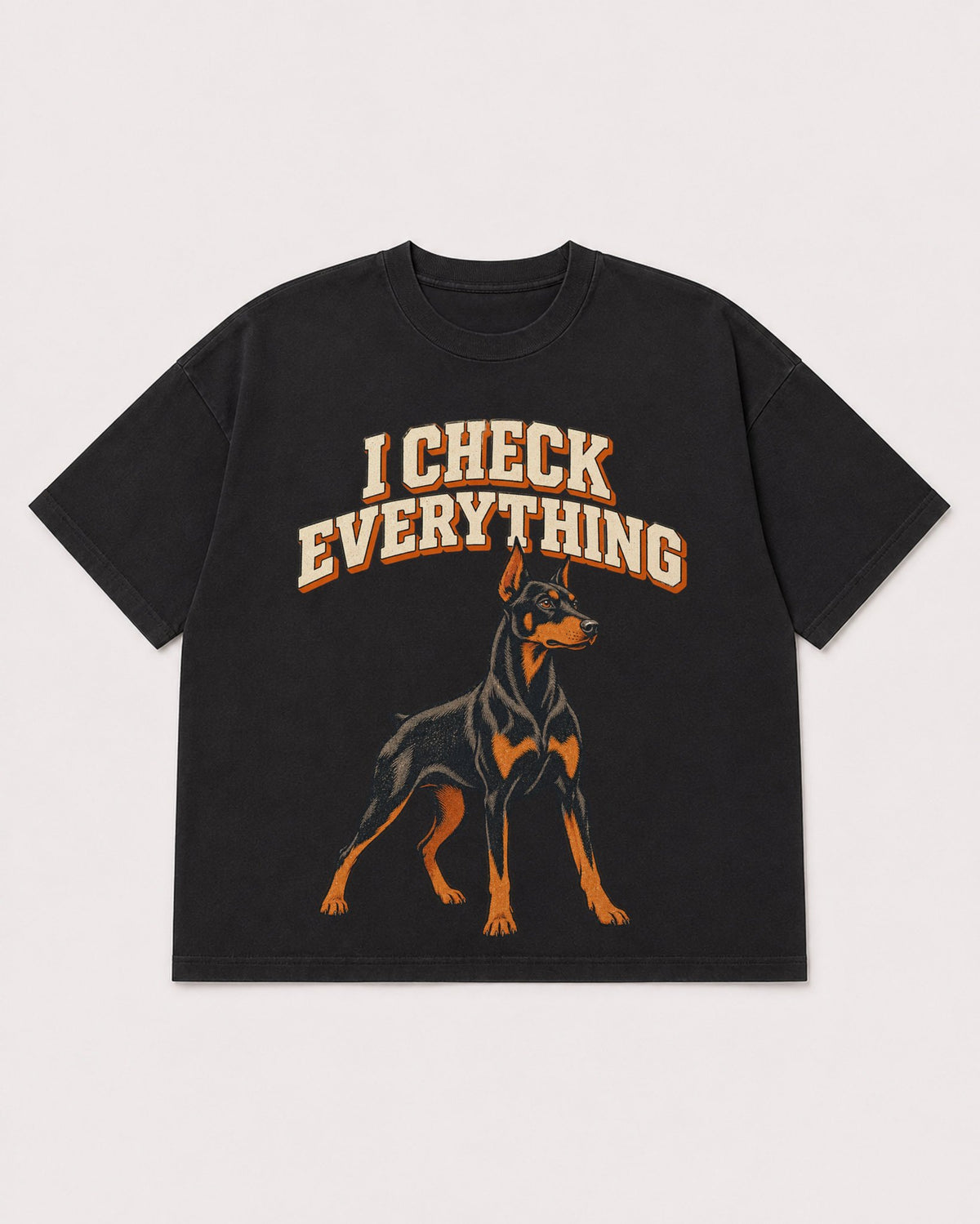Mockup Boxy Heavyweight Tee Black product