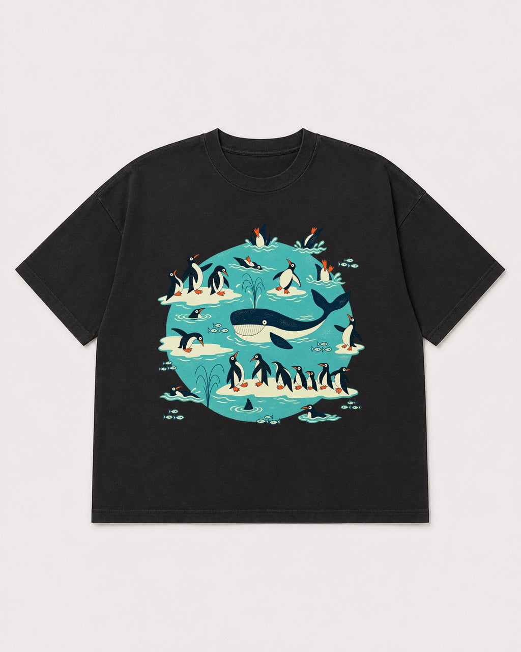 Mockup Boxy Heavyweight Tee Black product