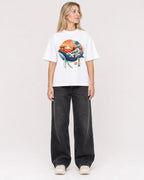 Mockup Boxy Heavyweight Tee White female full-body 08