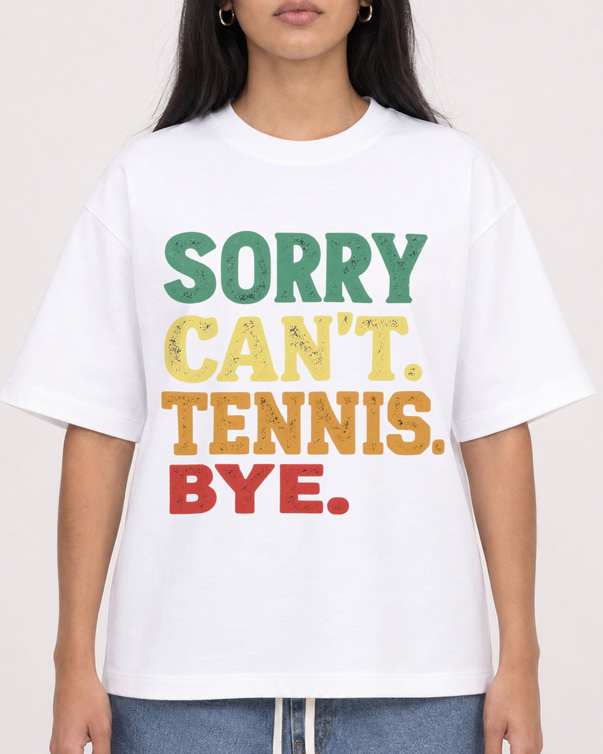 Mockup Boxy Heavyweight Tee White female close-up 46